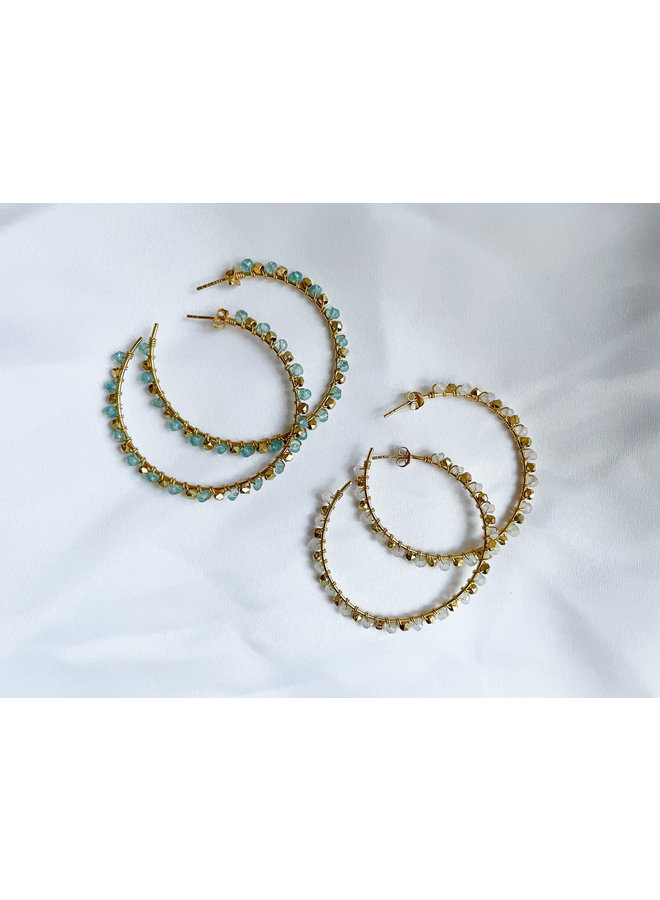 Life of the Party Gemstone Hoops