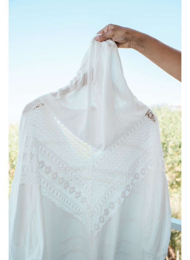 Kehlani Lace Tunic Hoodie Cover Up