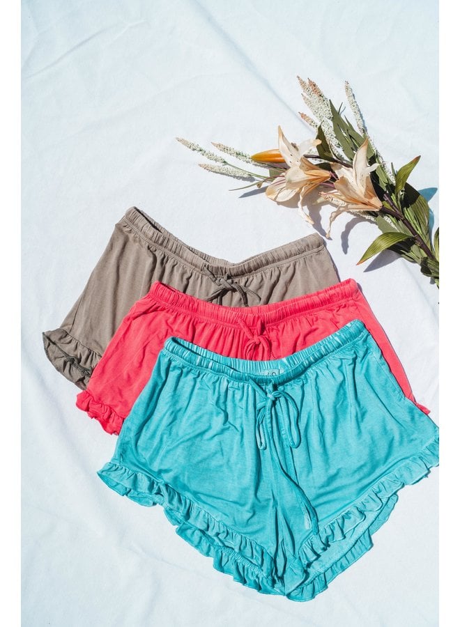 Kehlani Soft Ruffled Shorts