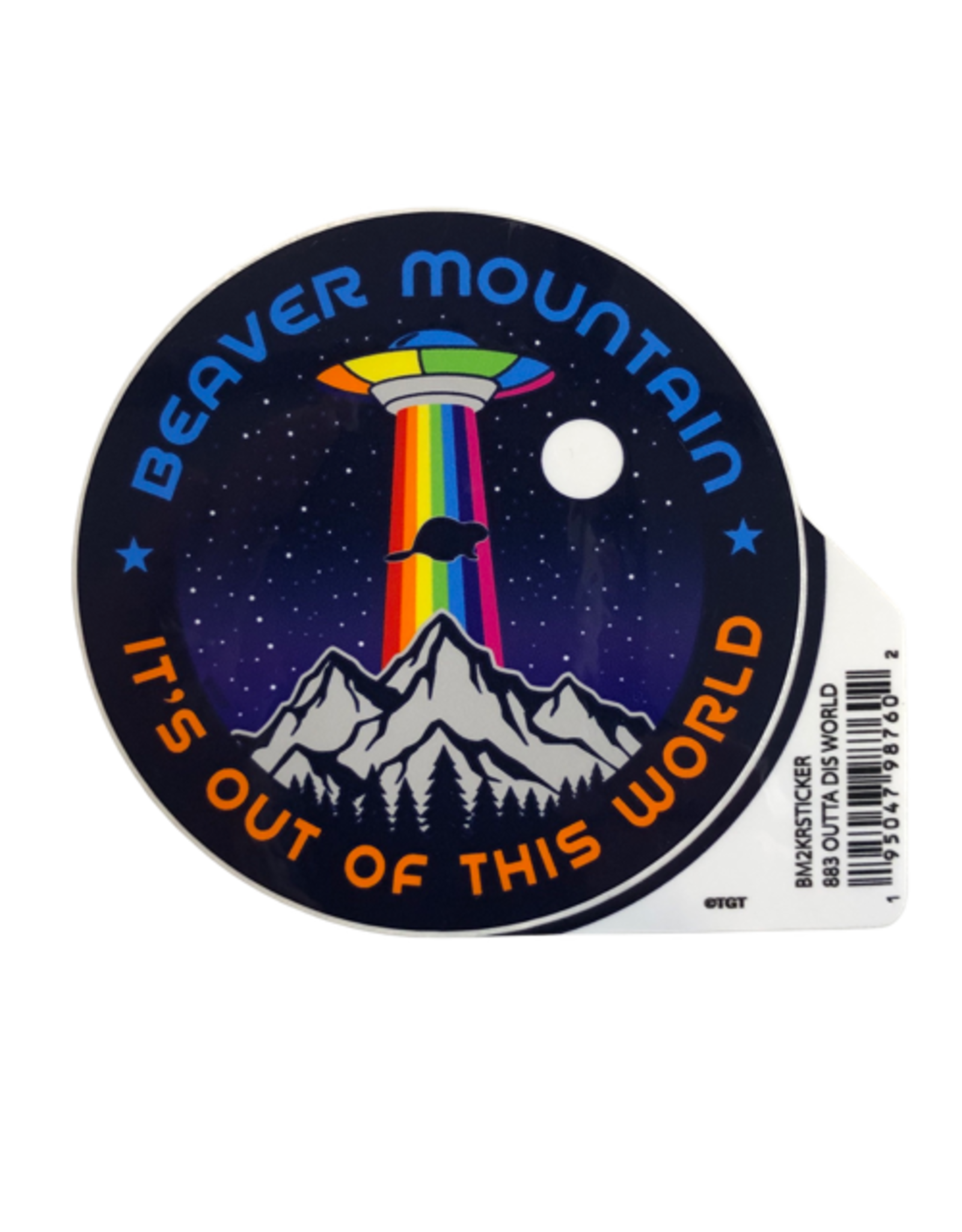 TGT Outta Dis World 883 Sticker 3" x 3"