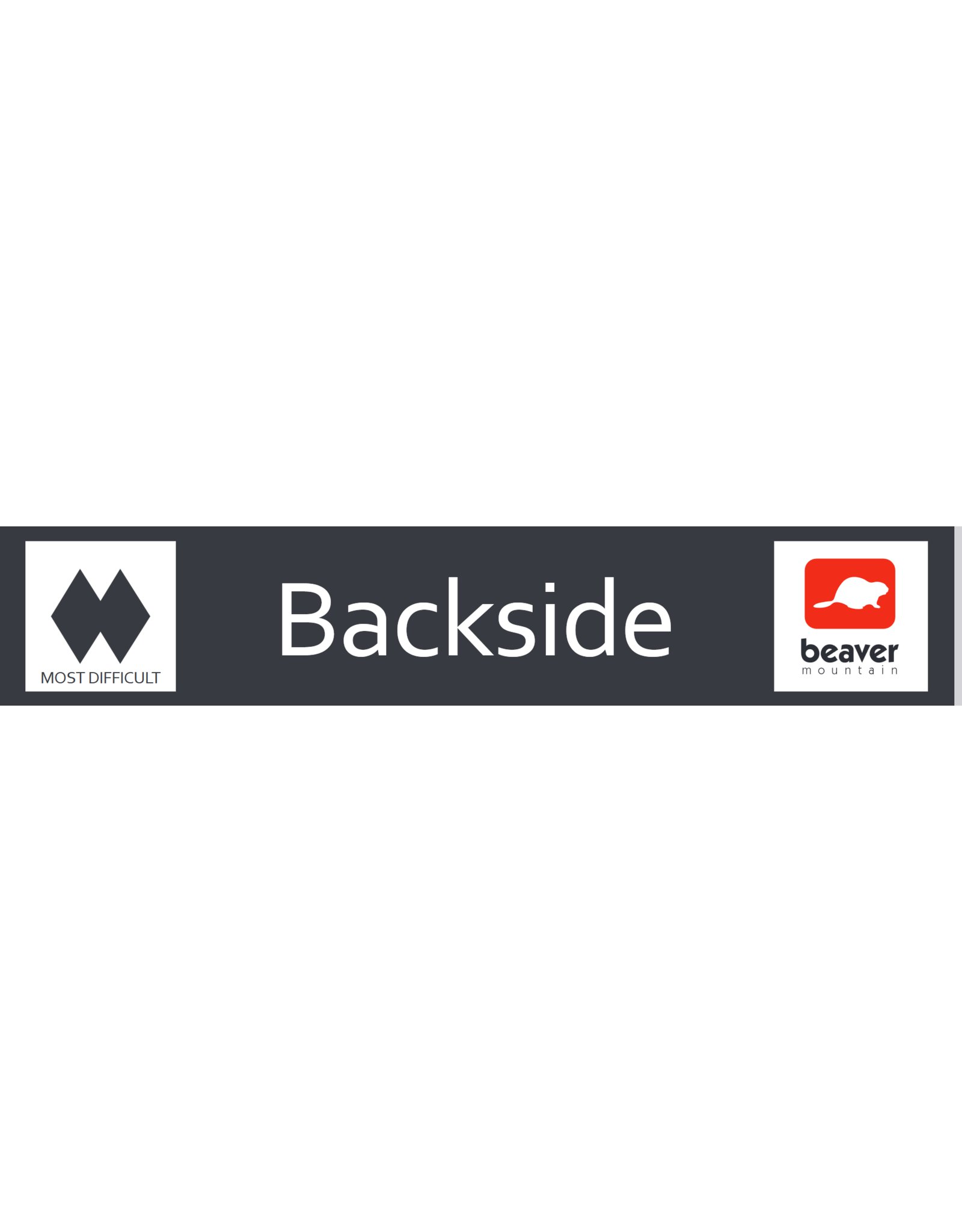 M & W Design Backside Trail Sign