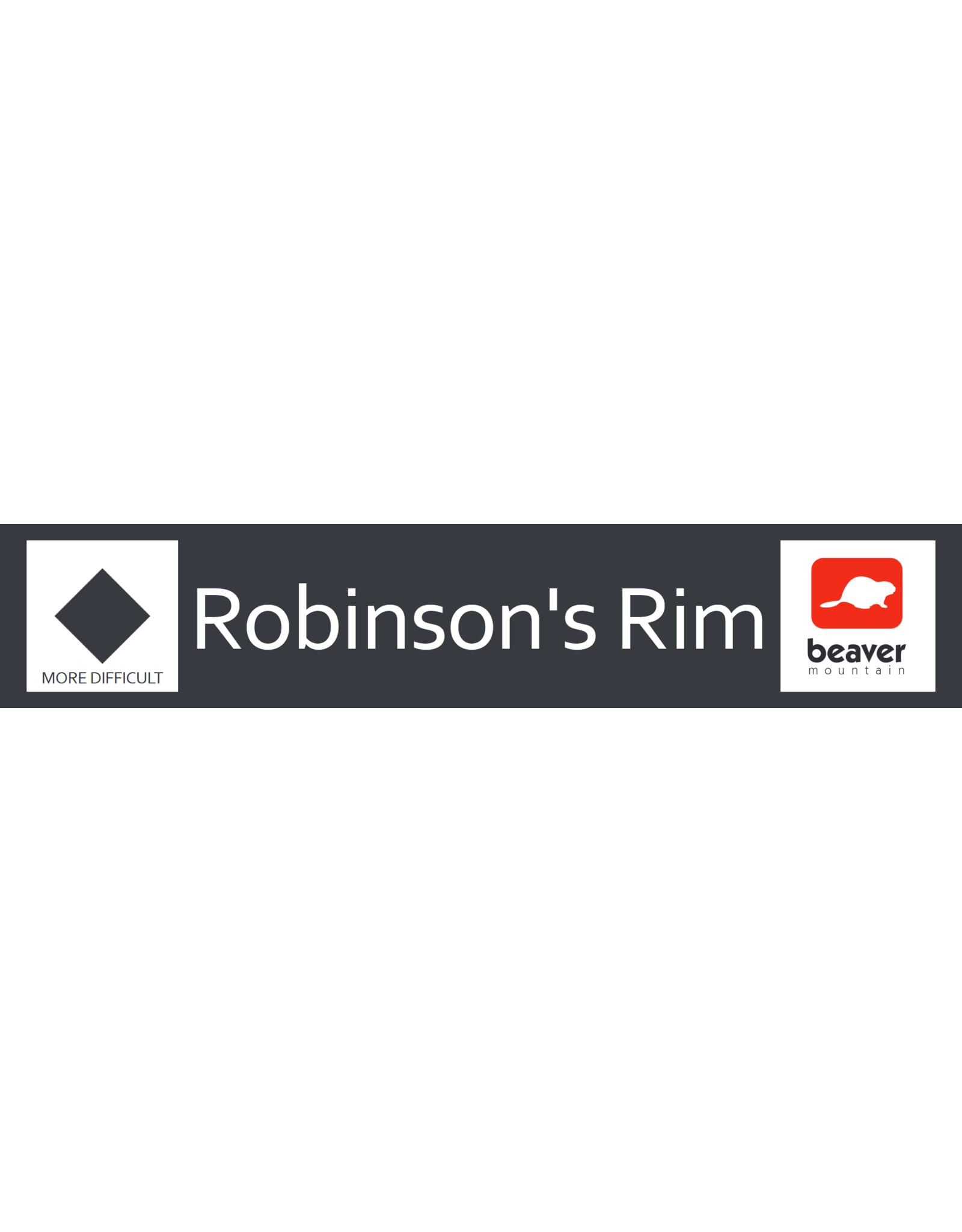 M & W Design Robinson's Rim Trail Sign