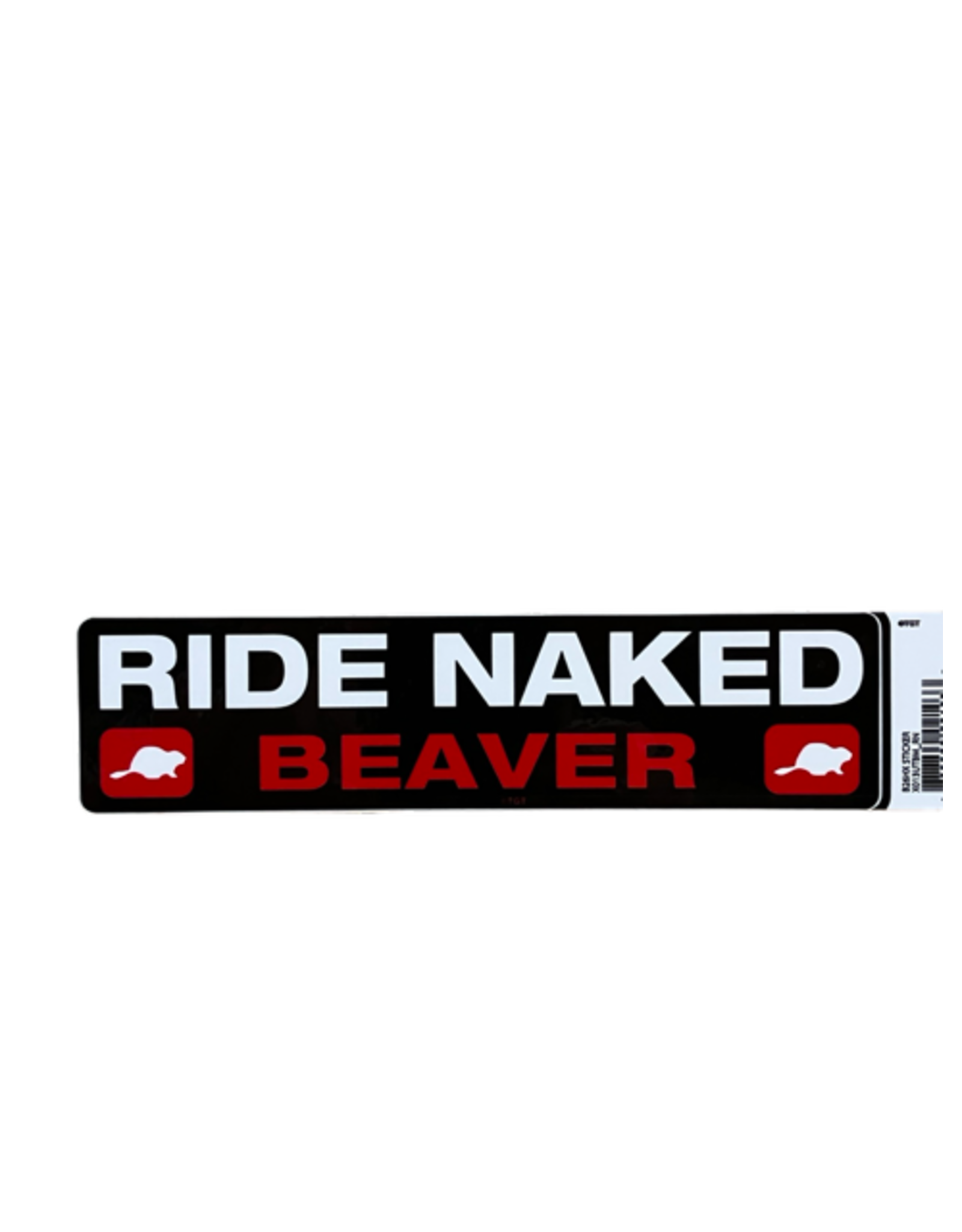TGT RIde Naked Beaver Bumper Sticker