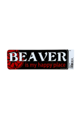 TGT Beaver is My Happy Place Bumper Sticker