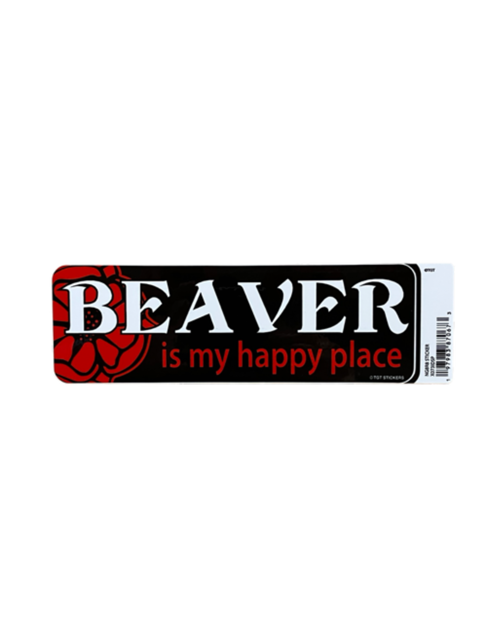 TGT Beaver is My Happy Place Bumper Sticker