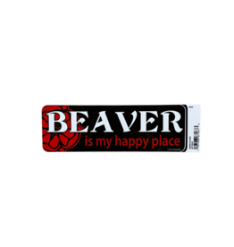 TGT Beaver is My Happy Place Bumper Sticker