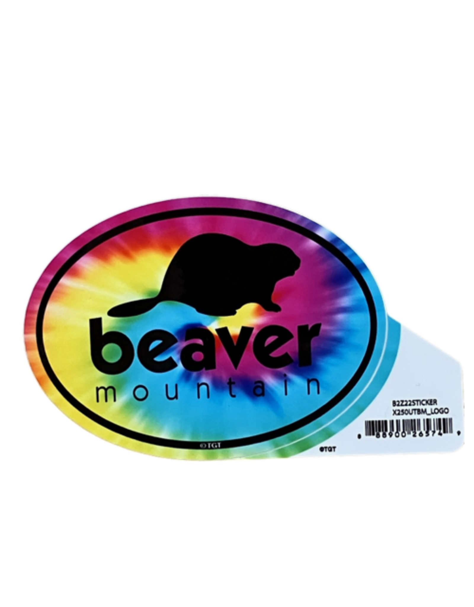 TGT Oval Tie Dye Sticker