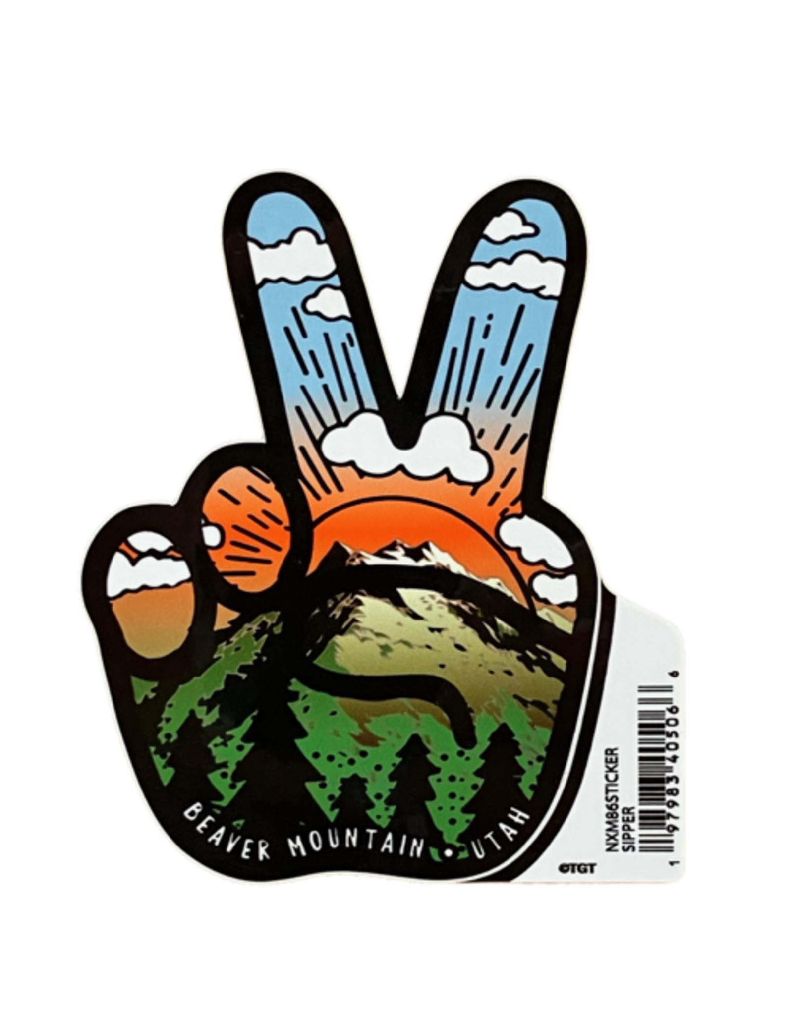 TGT Sipper Peace Sticker