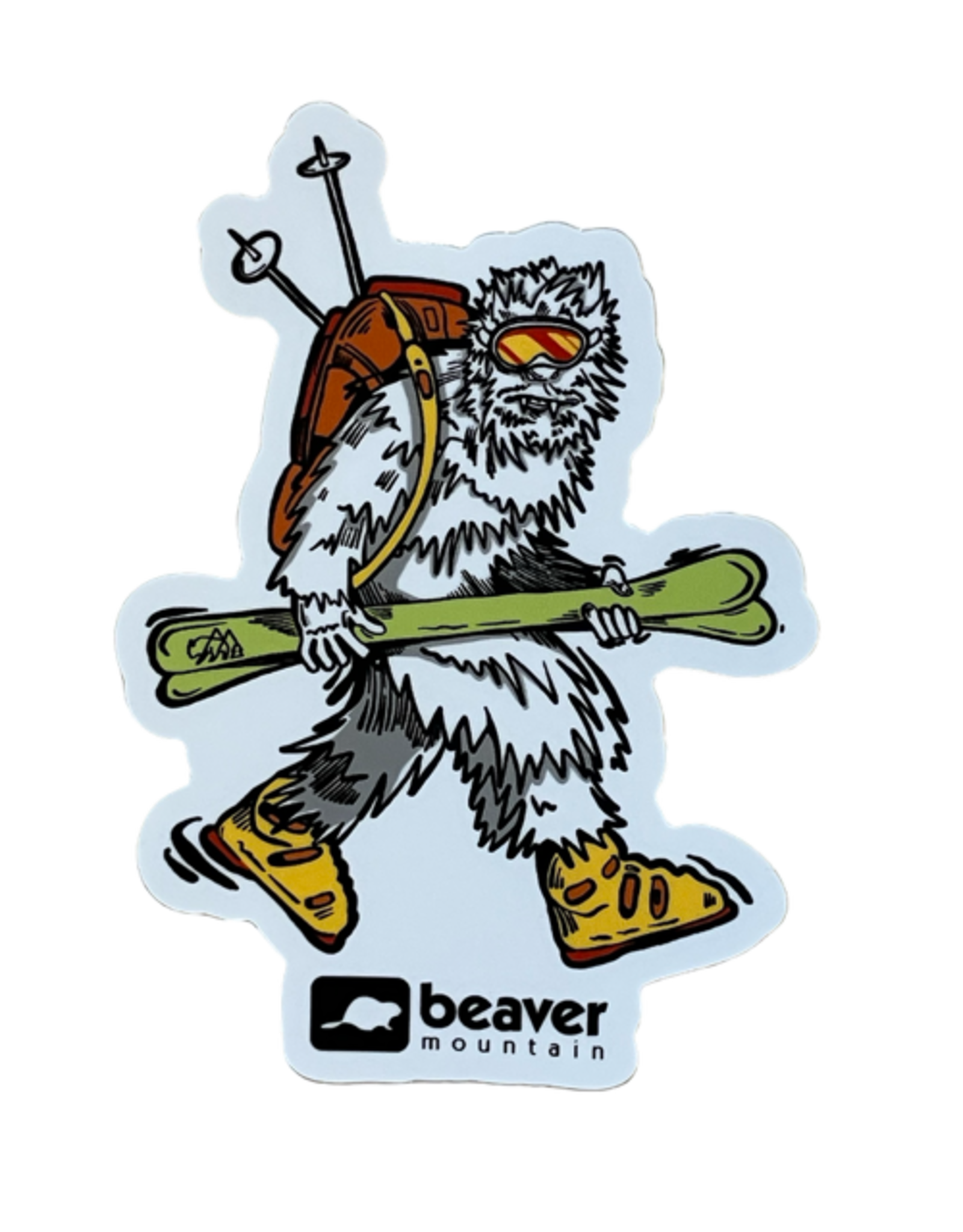 Wild Tribute Where Yetis Roam Sticker
