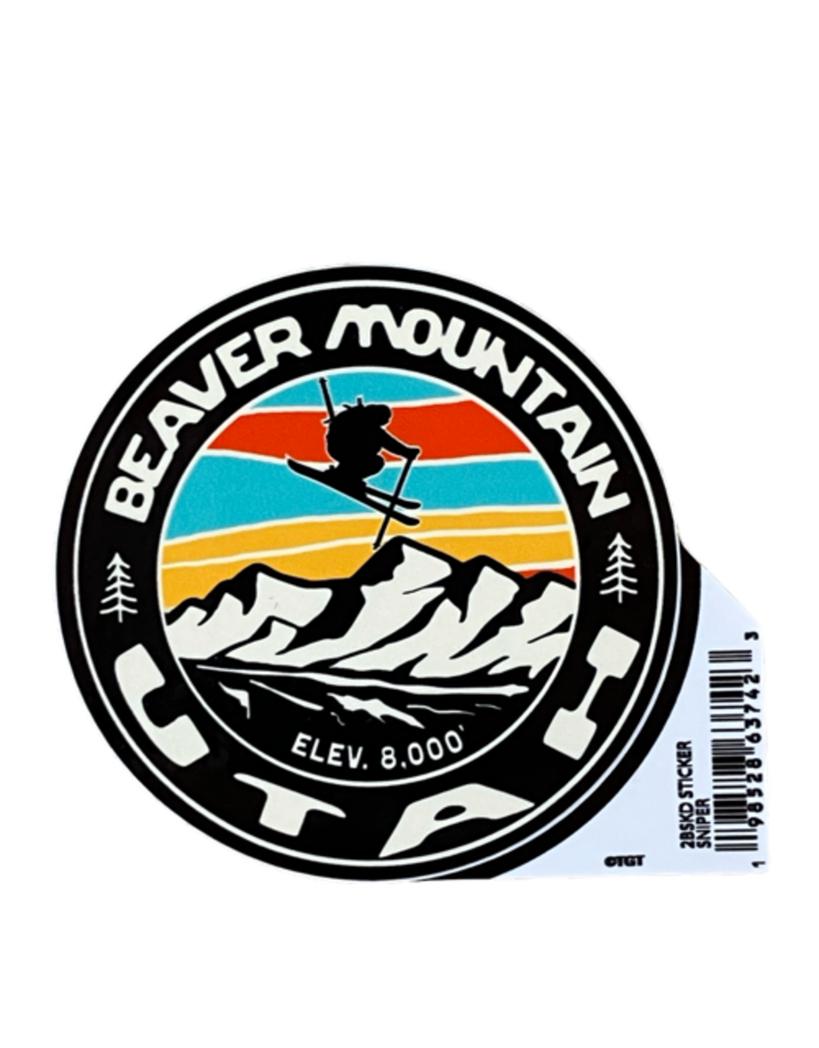 TGT Sniper Mountain Skier Sticker