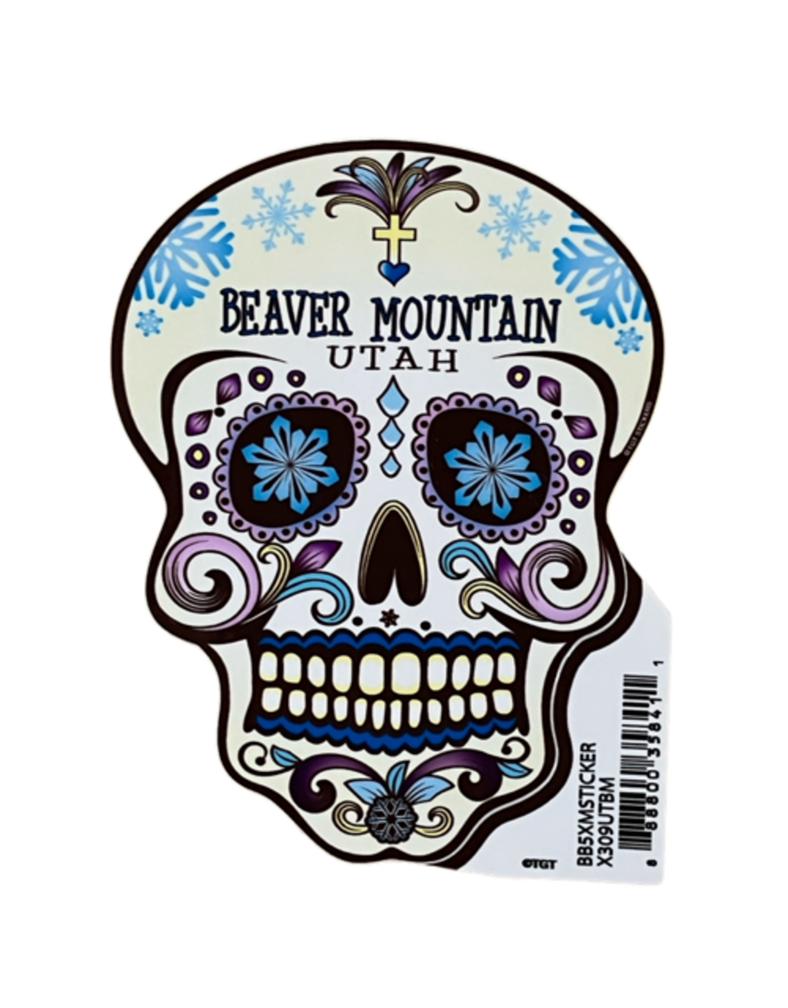 Sugar Skull Sticker 3" x 4"