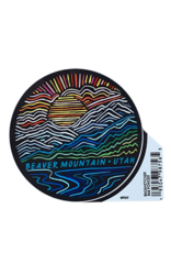 TGT Powder Run 806 3" x 3" Circle Sticker