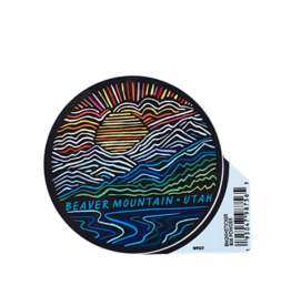 TGT Powder Run 806 3" x 3" Circle Sticker