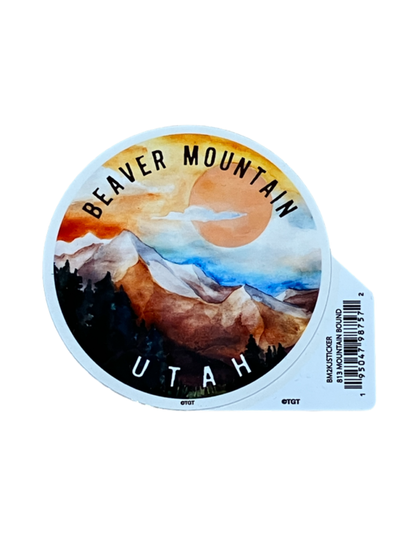 TGT Mountain Bound 813 Sticker 3" x 3"