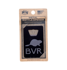M & W Design Black Stainless Steel BVR Bottle Opener
