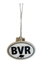 M & W Design Wood BVR Christmas Ornament