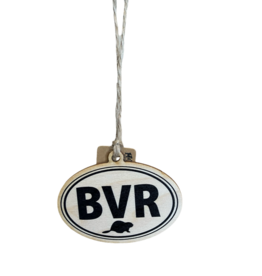 M & W Design Wood BVR Christmas Ornament