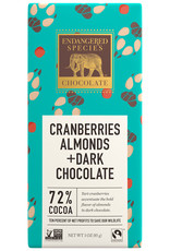 Endangered Species Endangered Species - Dark Chocolate Bar, Cranberries & Almonds