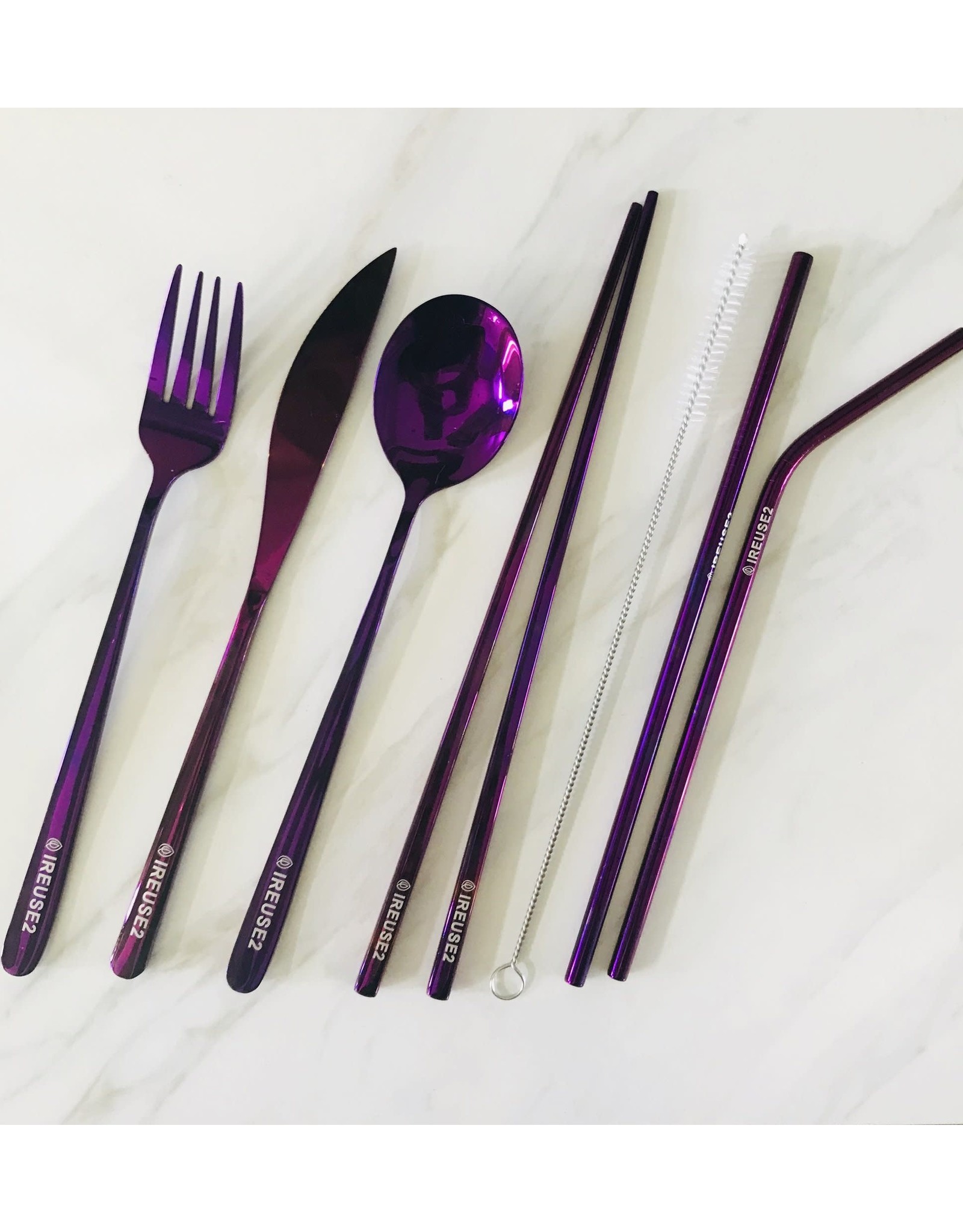 ireuse2 Premium Reusable Cutlery Set - Adult