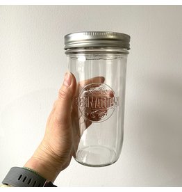 EcoFillosophy Empty Wide Mouth Mason Jar Tumbler with Lid