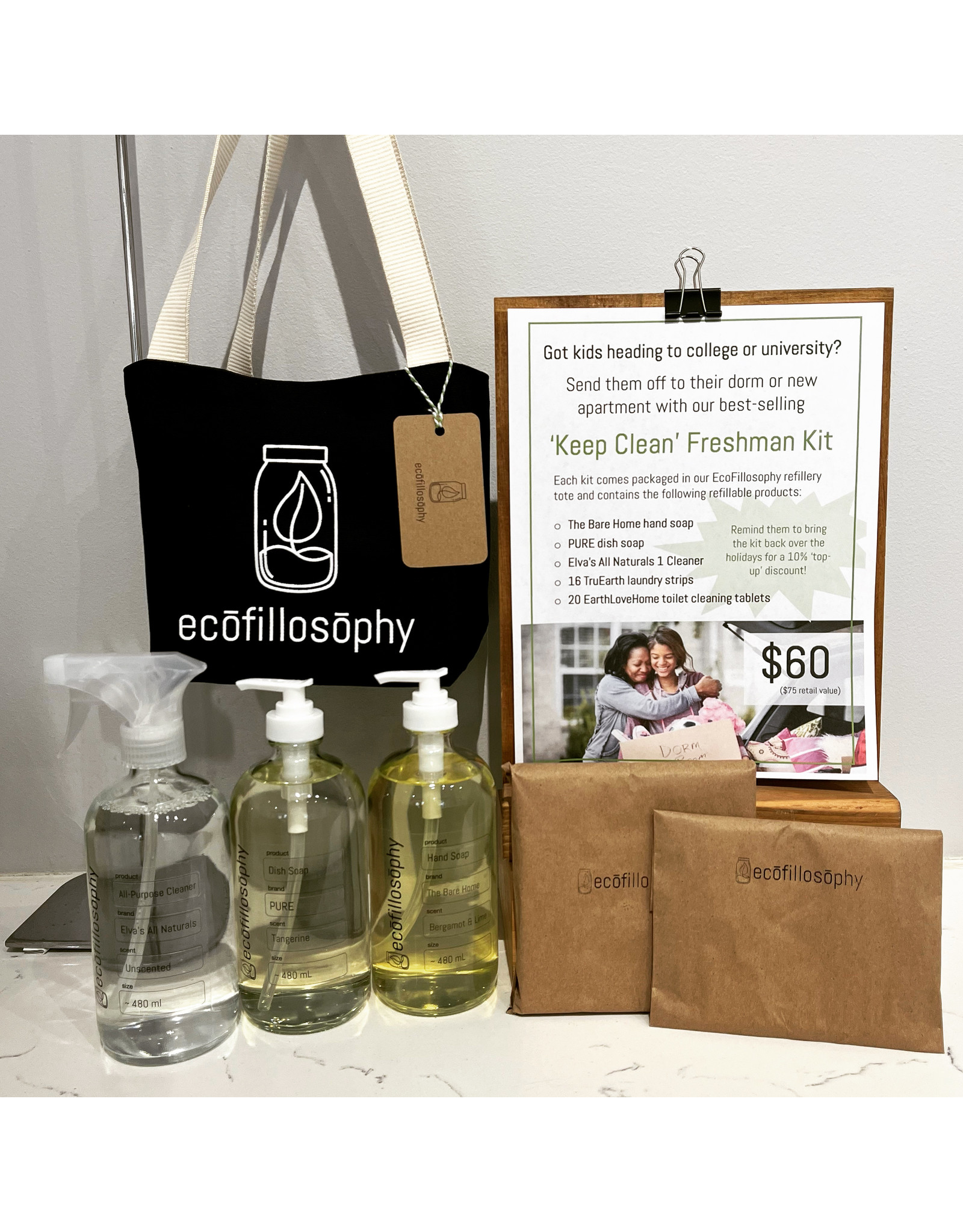 EcoFillosophy Keep Clean Freshman Kit