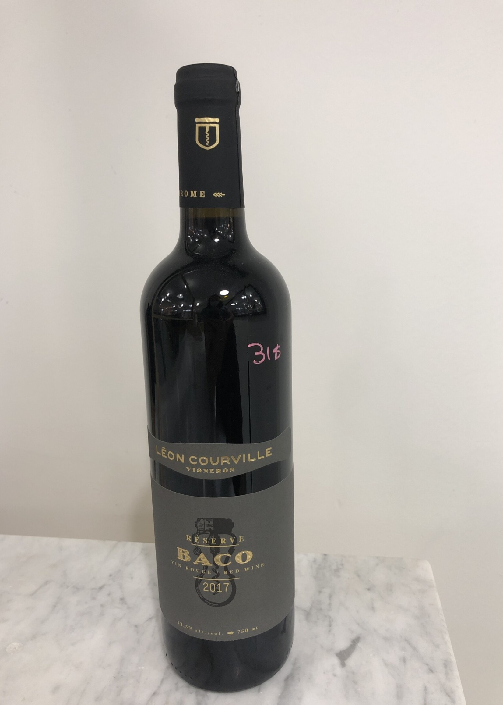Vin rouge - cuvée Baco réserve - Léon Courville