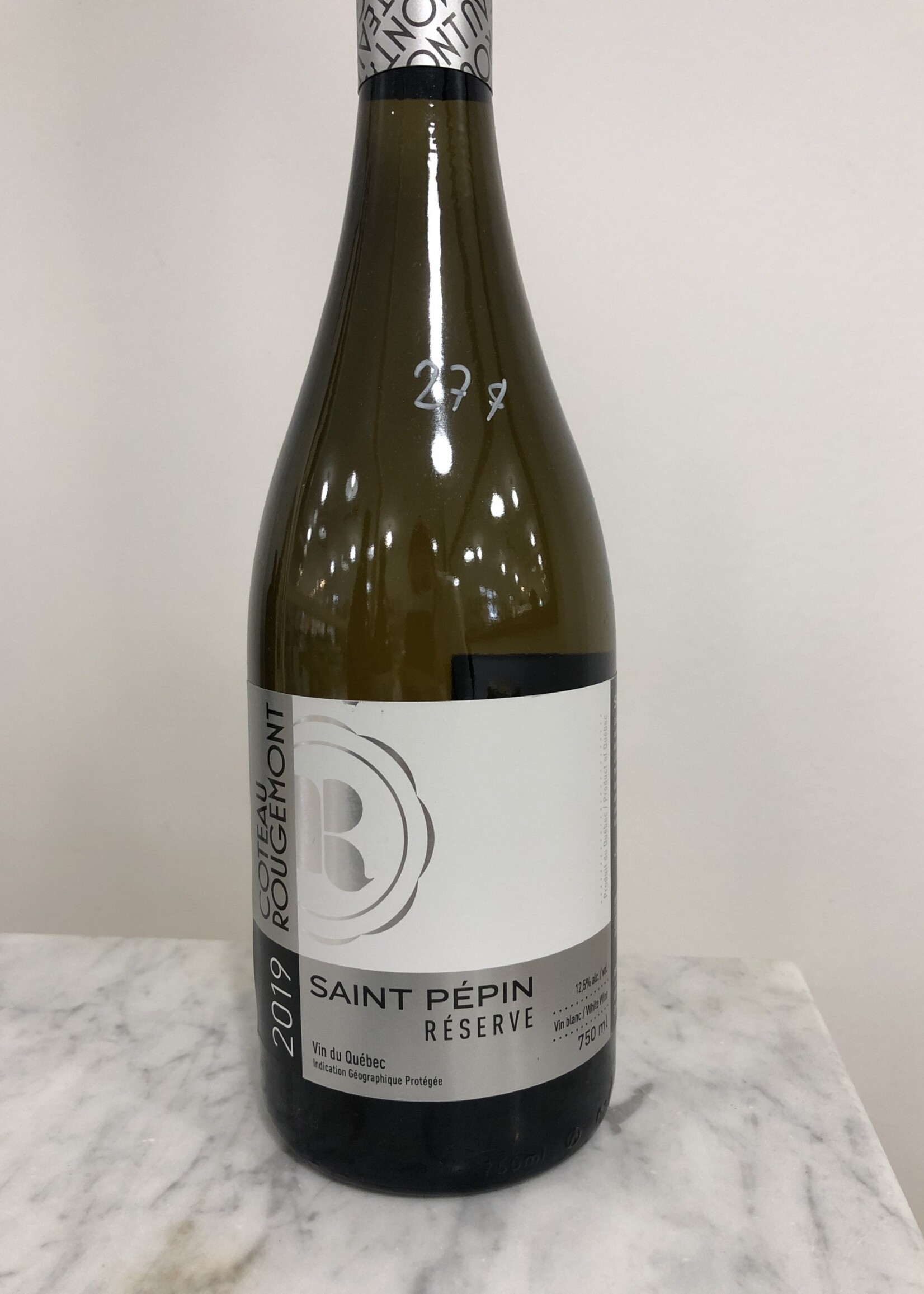 Vin blanc Saint-Pépin - 2018 Vignoble Coteau Rougemont