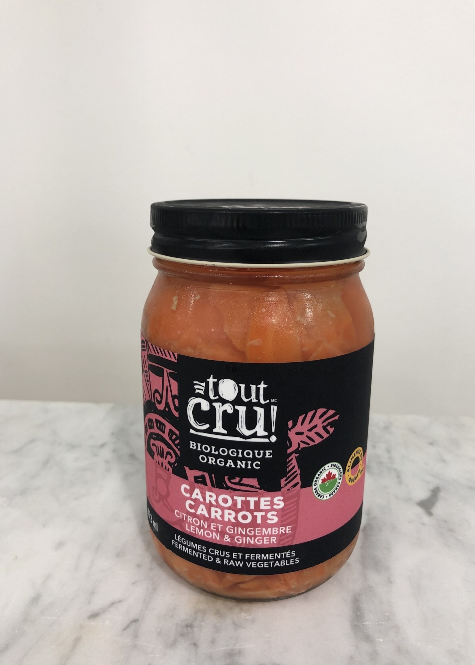 Carottes citron et gingembre bio - Tout cru!