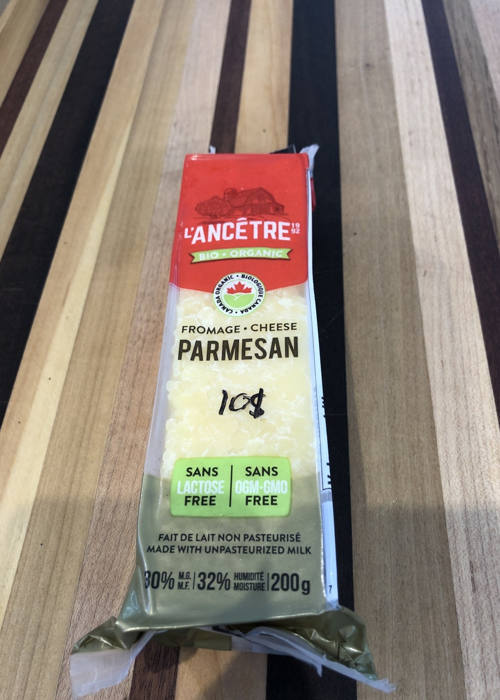 Fromage parmesan biologique sans lactose - L'ancêtre