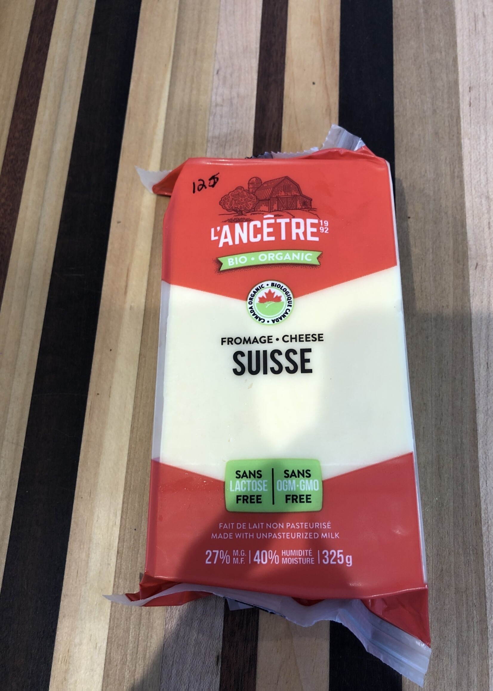 Fromage Emmental suisse biologique sans lactose - Fromagerie l'Ancêtre