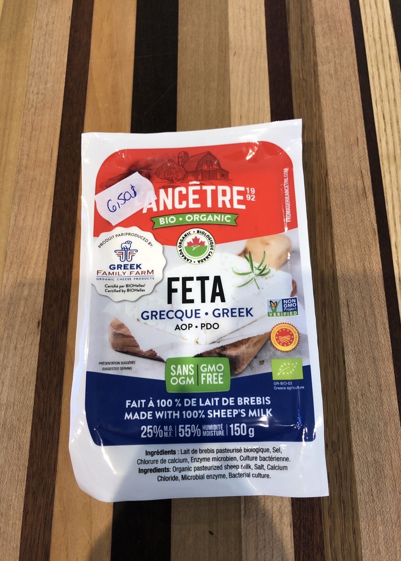 Feta biologique - Fromagerie l'Ancêtre 150g