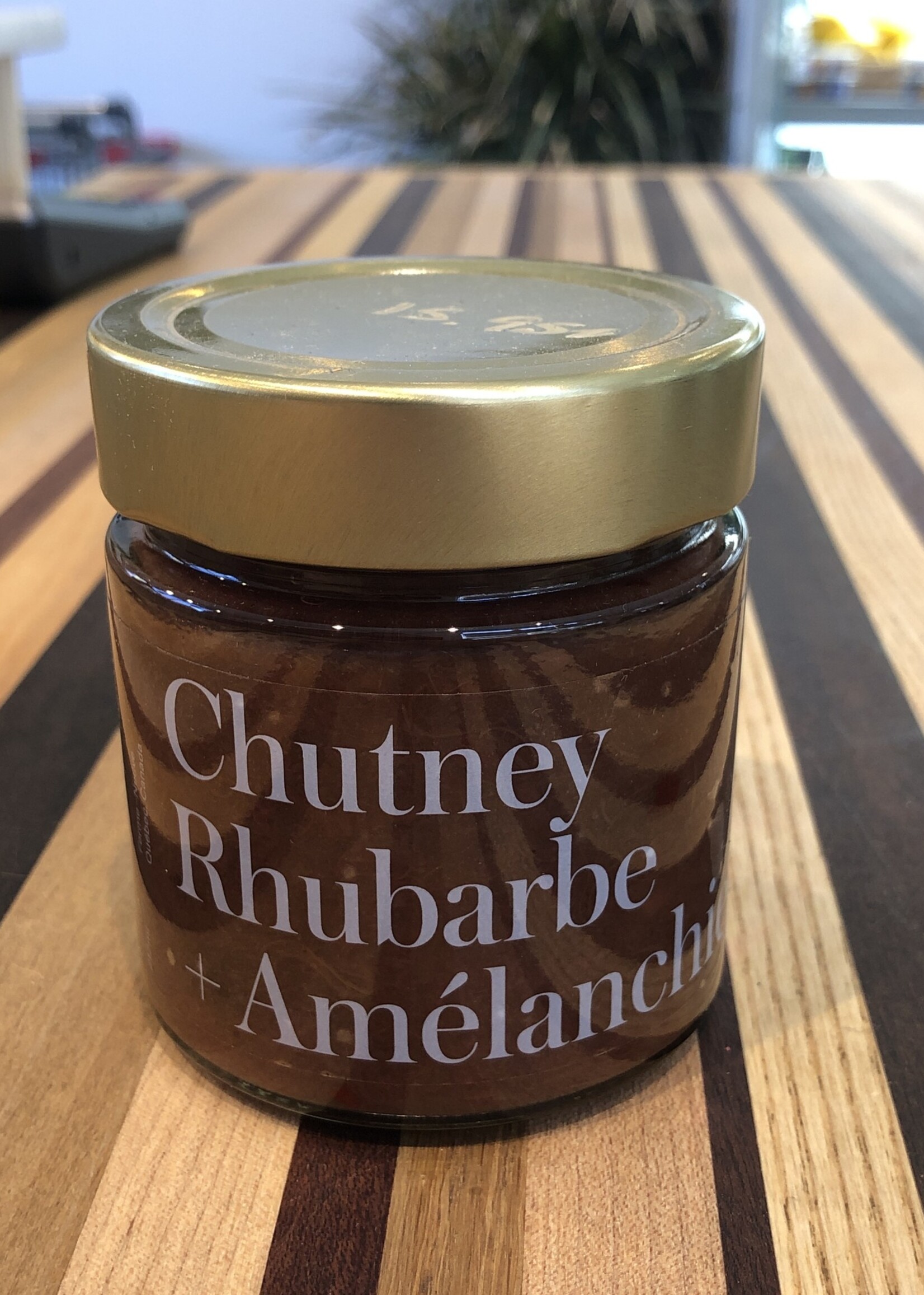 Chutney rhubarbe et amélanche - Miel d'Anicet 250g