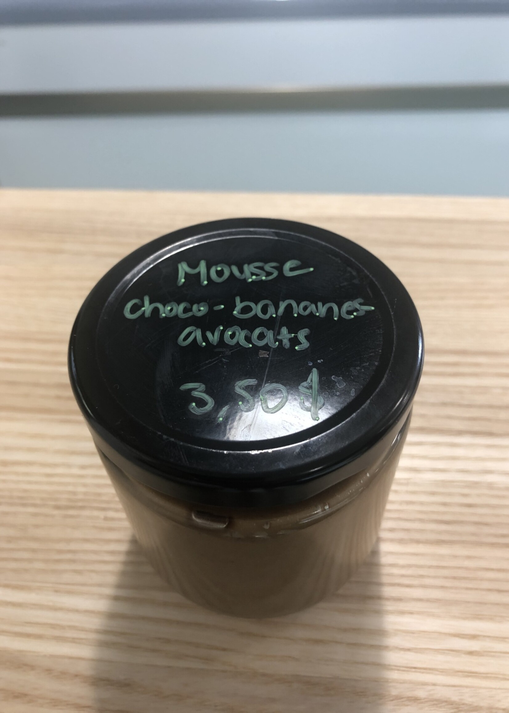 Mousse choco-bananes-avocat 250 ml