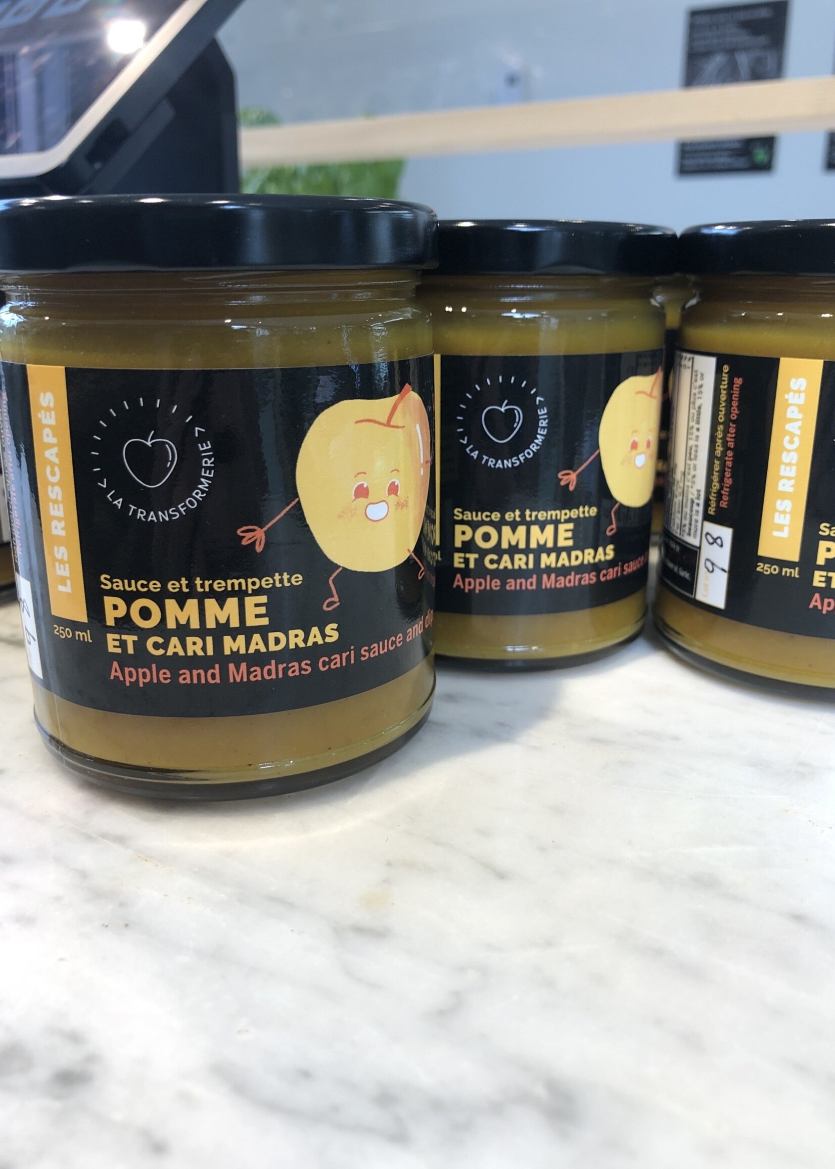 Sauce pomme et cari madras - Les rescapés (inclus consigne 0.50$)