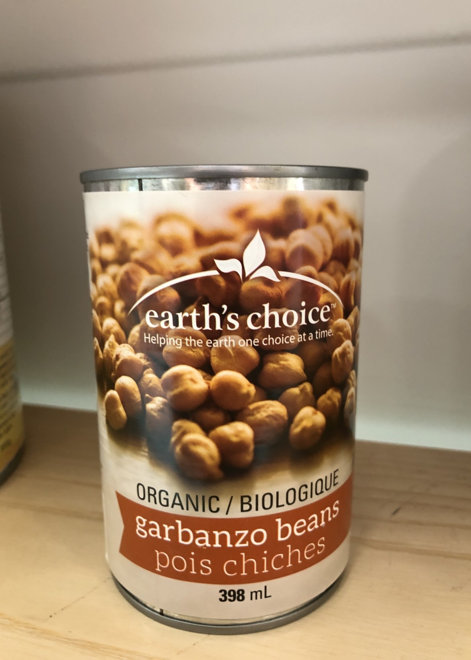 Pois chiches biologiques en conserve - Earth's choice 398ml