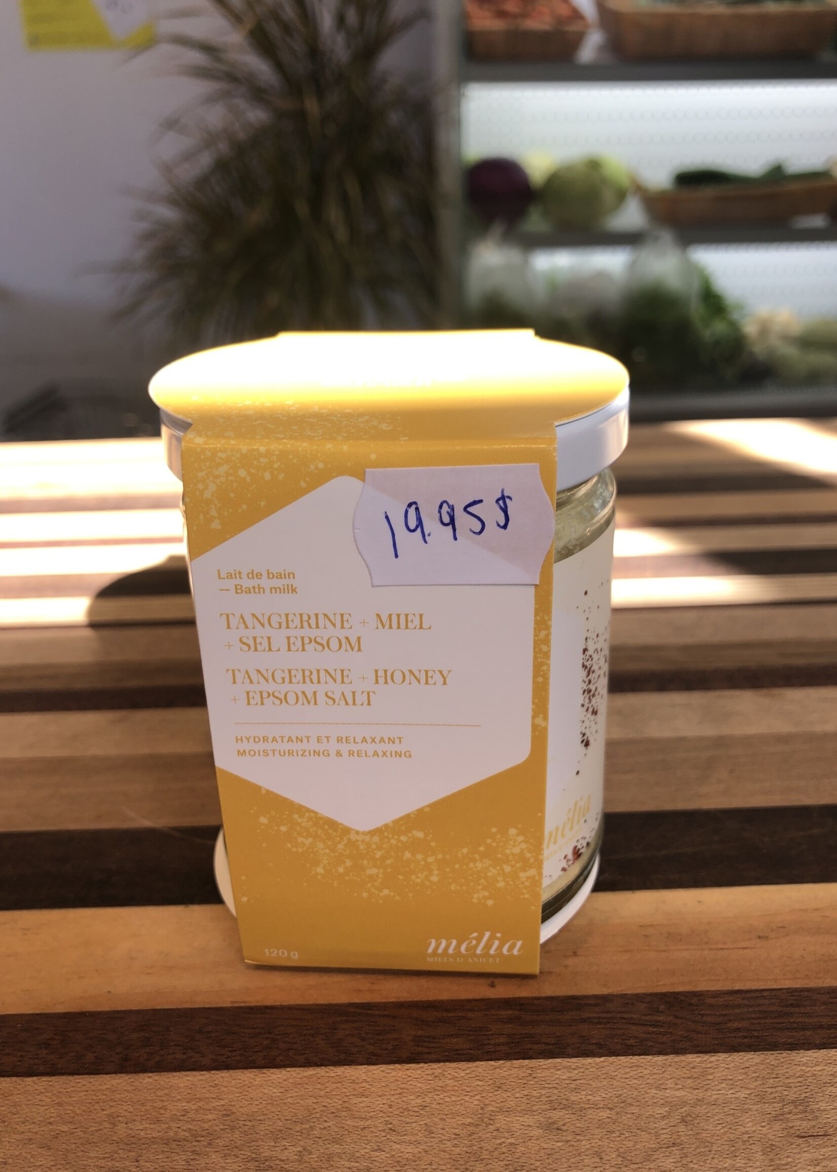 Lait de bain tangerine, miel et epsom - Mélia