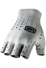 100% Sling Gloves - Gray, Short Finger, Large