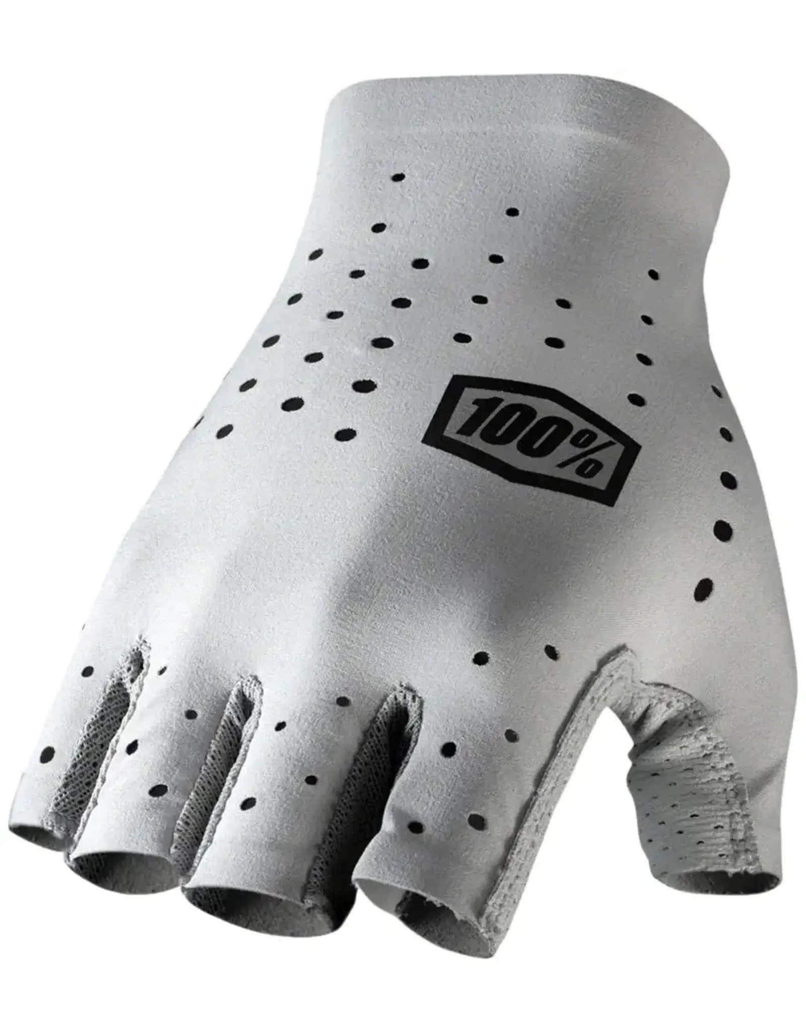 100% Sling Gloves - Gray, Short Finger, Large