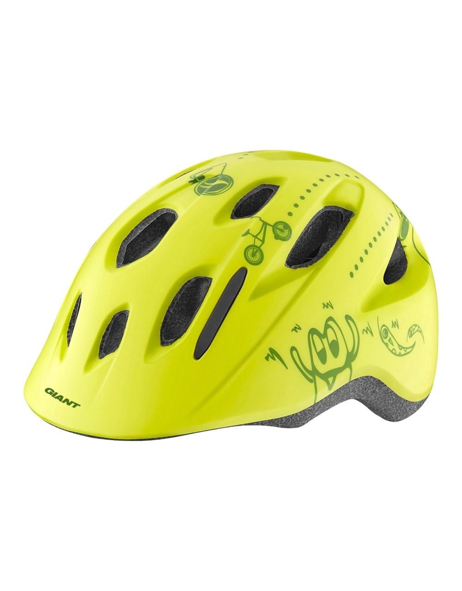 GNT Holler Youth Helmet OSFM Matte Lime (w/ Bug Net)