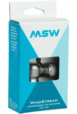 MSW Windstream Push 100 Inflator Head Silver