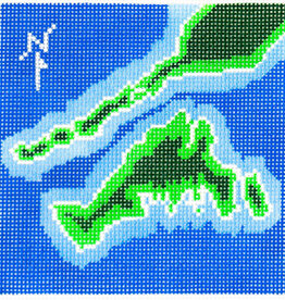 Ann Kaye Studio ANN KAYE STUDIO NE Island  Coaster
