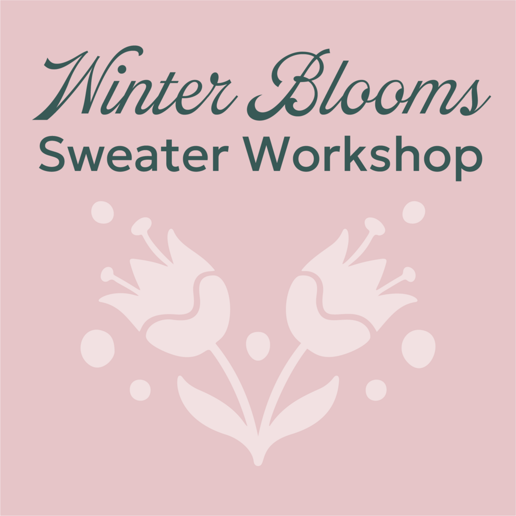 Magpie Knits MAGPIE KNITS Winter Blooms Ladderback Jacquard