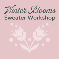 Magpie Knits MAGPIE KNITS Winter Blooms Ladderback Jacquard