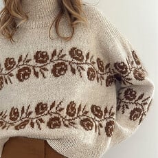 Magpie Knits MAGPIE KNITS Winter Blooms Ladderback Jacquard