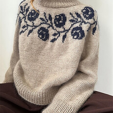 Magpie Knits MAGPIE KNITS Winter Blooms Ladderback Jacquard