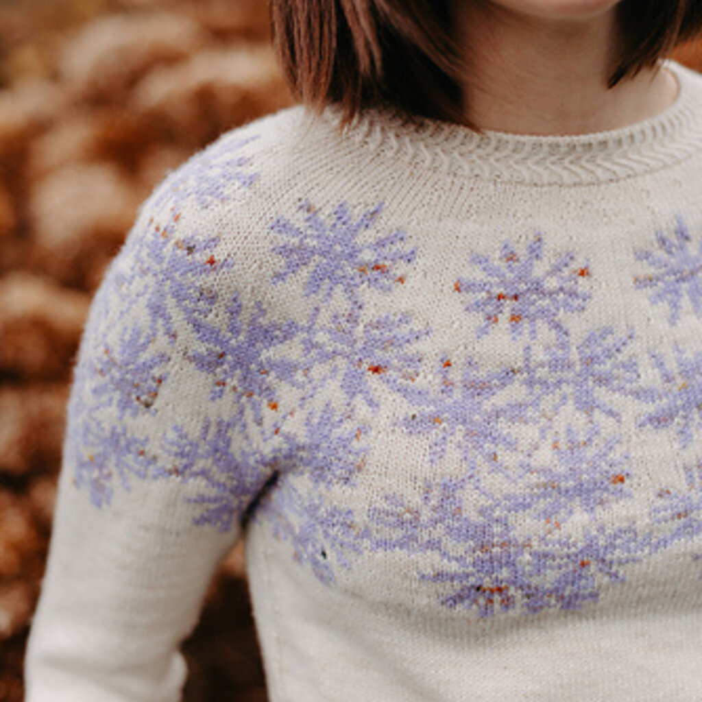 Magpie Knits MAGPIE KNITS Winter Blooms Ladderback Jacquard