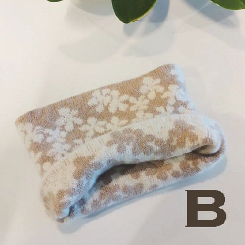 Magpie Knits MAGPIE KNITS Ladderback Jacquard Flutter Cowl B