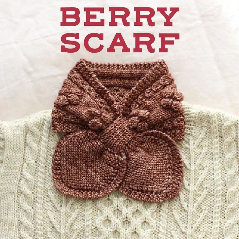 Magpie Knits Magpie Knits Berry Scarf