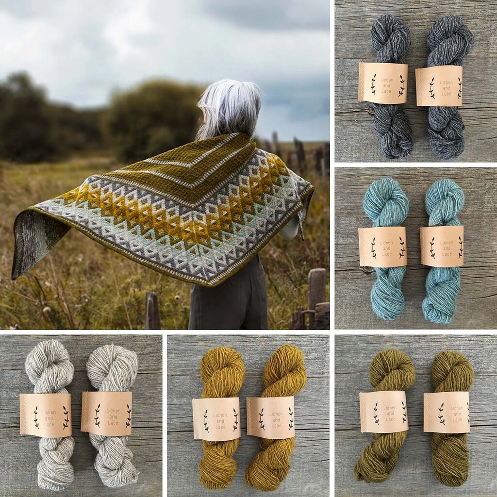 Lichen and Lace LICHEN AND LACE Knitting Kits: Artus Shawl