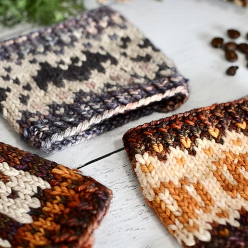 Magpie Knits Magpie Knits Pumpkin Spice Latte Doodle Cup Cozy